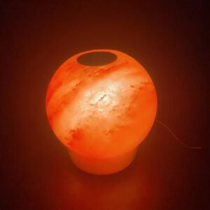 【實拍鹽燈】精油鹽燈_圓球_玫