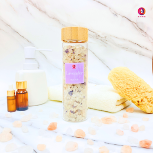 香氛浴鹽_薰衣草_玻璃瓶_粗粒