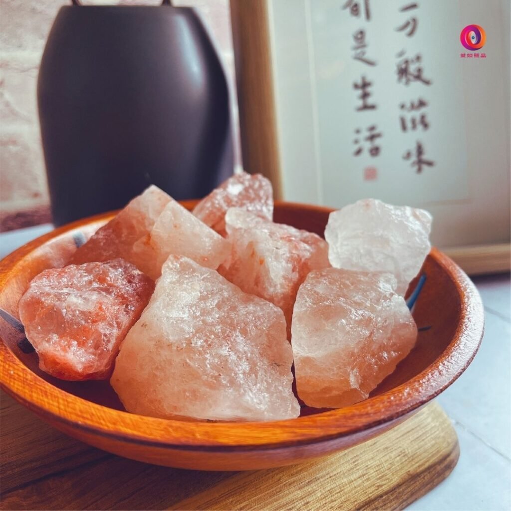 精油擴香組・玫瑰鹽｜喜馬拉雅天然鹽燈 - 蓋婭鹽晶