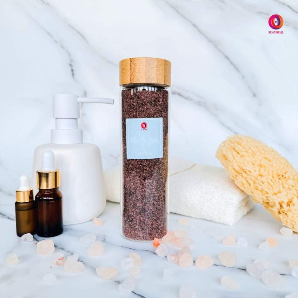 喜馬拉雅沐浴黑鹽（細）｜喜馬拉雅天然鹽晶 SPA 用品 - 蓋婭鹽晶